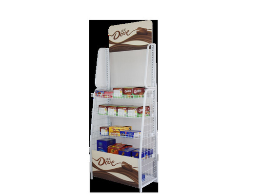 Chine Sucrerie adaptée aux besoins du client, présentoir de chocolat/supports d'affichage debout sucrerie de plancher pour des supermarchés fournisseur