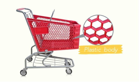 Chine Chariot/chariots en plastique à achats dans le supermarché fournisseur